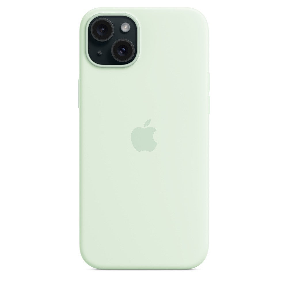 iPhone 15 Plus Silicone Verde-menta suave