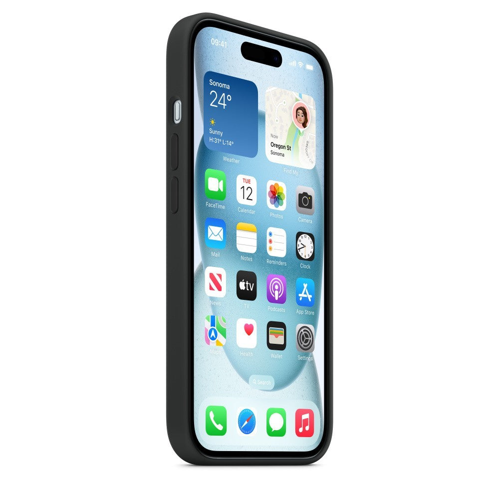 iPhone 15 Silicone Preto