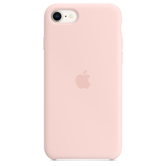 Capa Silicone iPhone SE (Rosa giz)